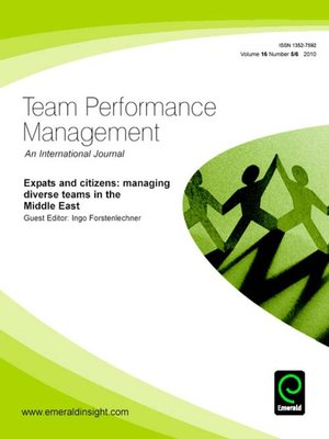 cover image of Team Performance Management, Volume 16, Issue 5 & 6